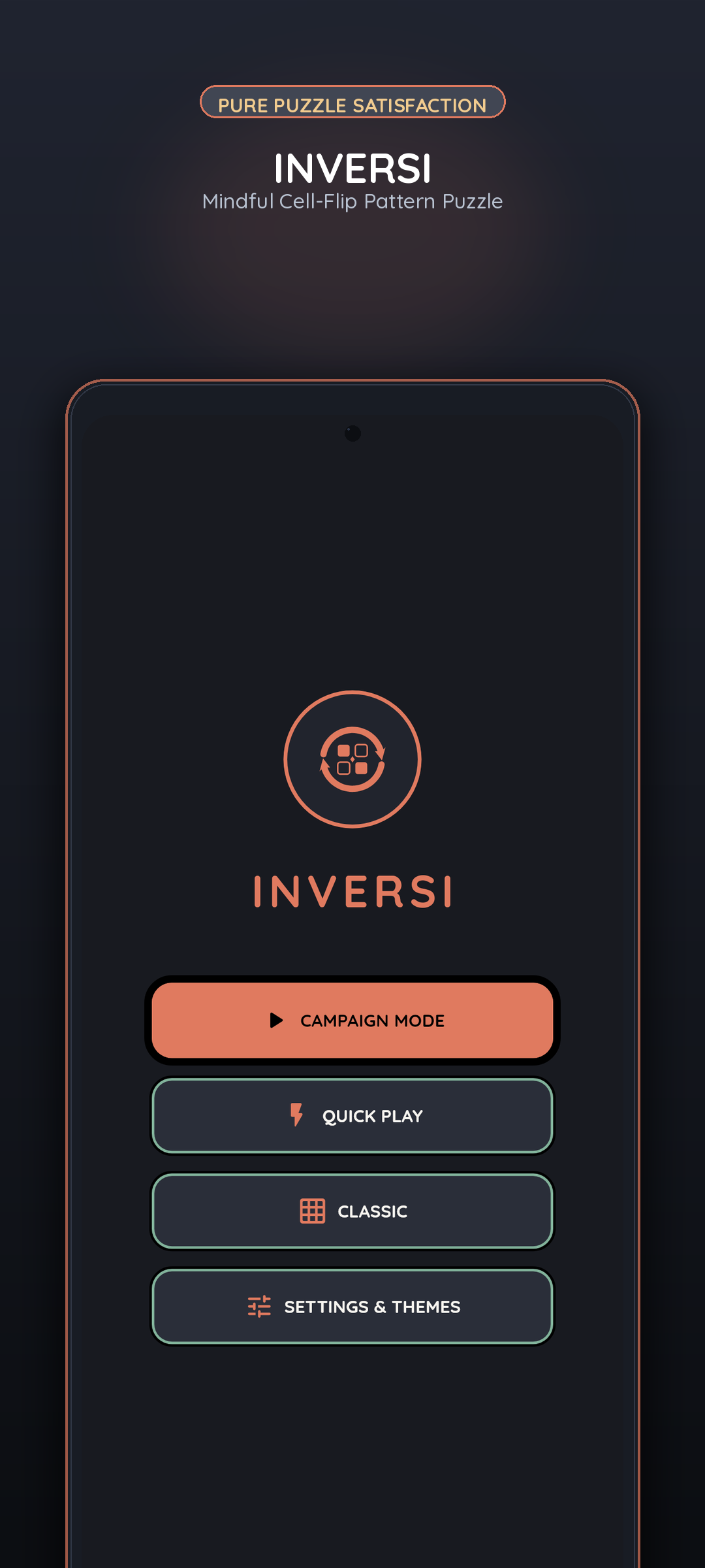 Inversi Main Menu